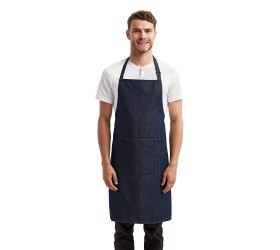 Unisex 'Colours' Recycled Bib Apron with Pocket RP154 Artisan Collection by Reprime