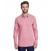 RP220 Artisan Collection by Reprime Men's Microcheck Gingham Long-Sleeve Cotton Shirt