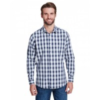 RP250 Artisan Collection by Reprime Men's Mulligan Check Long-Sleeve Cotton Shirt