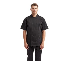 Unisex Short-Sleeve Recycled Chef's Coat RP656 Artisan Collection by Reprime
