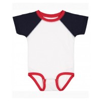 RS4430 Rabbit Skins Infant Baseball Bodysuit