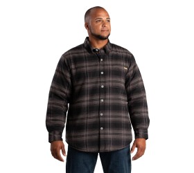 Men's Heartland Sherpa-Lined Flannel Shirt Jacket SH77 Berne