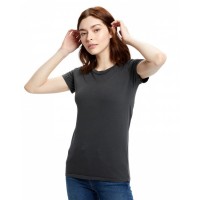 Ladies' Short-Sleeve Garment-Dyed Jersey Crew US100GD US Blanks