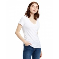 Ladies' Made in USA Short-Sleeve V-Neck T-Shirt US120 US Blanks