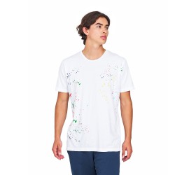 Unisex Made in USA Garment Dye Paint Splatter T-Shirt US4004 US Blanks