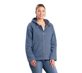 Ladies' Sherpa-Lined Twill Hooded Jacket WHJ48 Berne