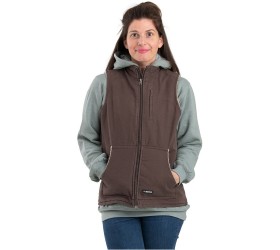 Ladies' Sherpa-Lined Softstone Duck Vest WV15 Berne